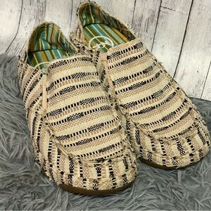 Tony Lama 3R Lindale Canvas Slip On Size 6.5